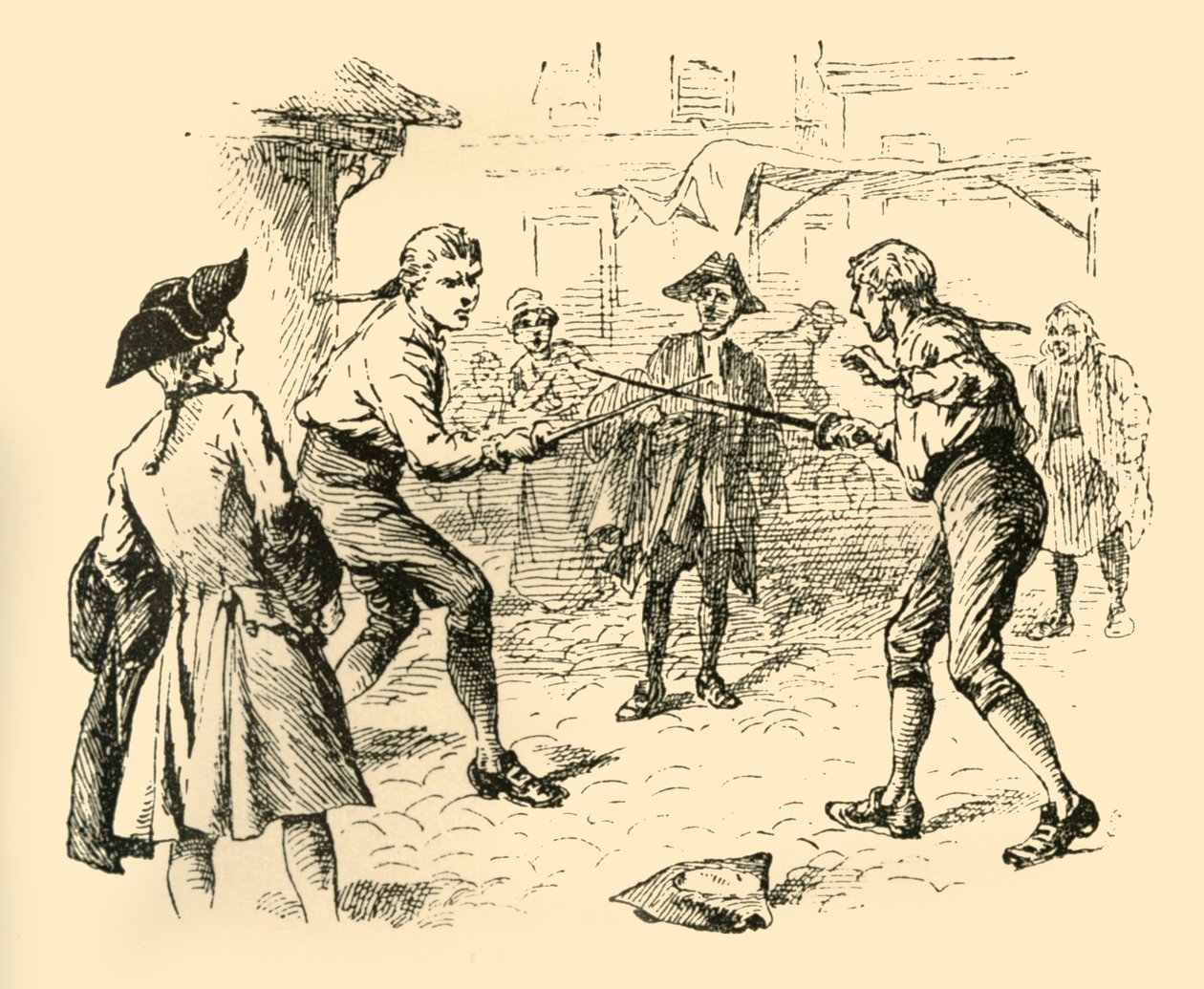 Eine Zuflucht zu Schwertern, 1907 von Unbekannt