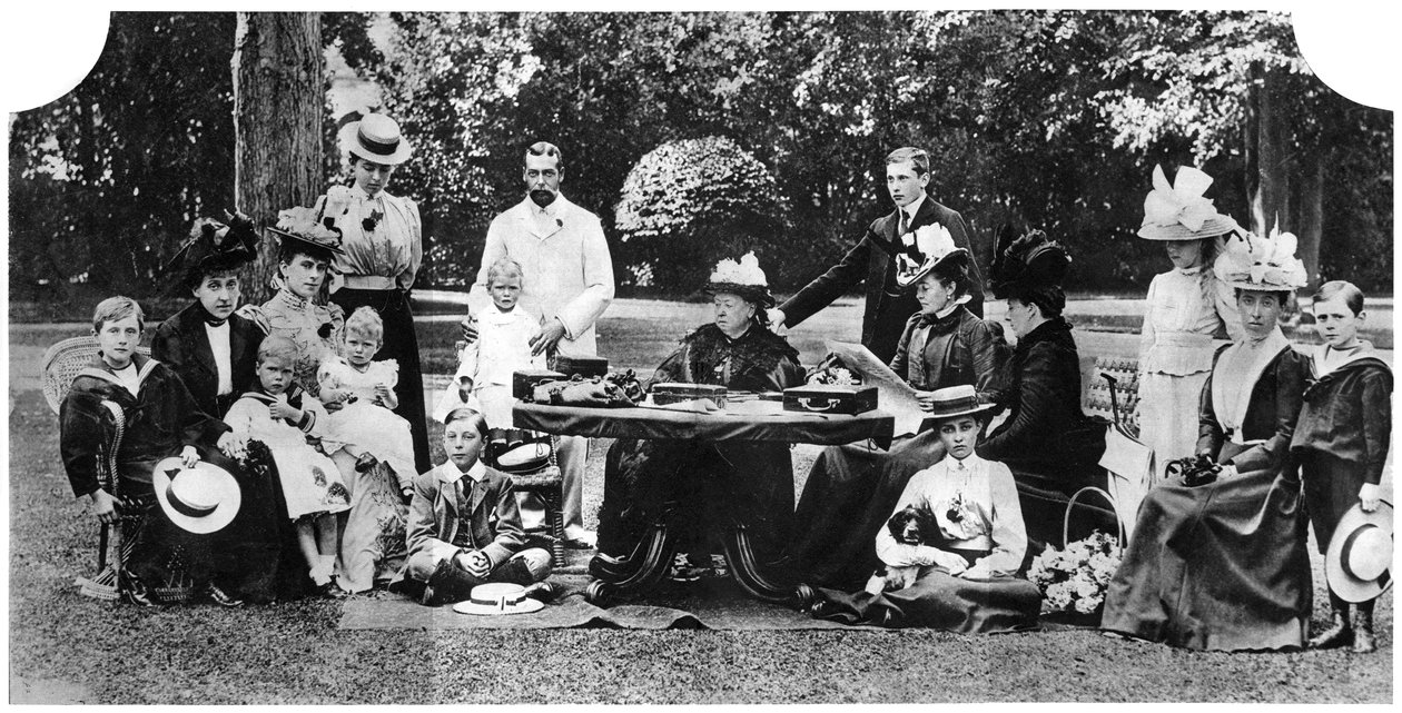 Eine königliche Familienfeier im Osborne House, Isle of Wight, ca. 1890-1900, 1935 von Unbekannt