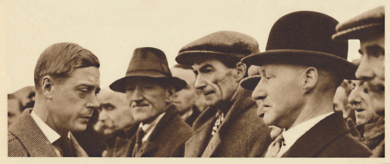 Ein Gespräch mit Ex-Soldaten, Südwales, 1936 von Unbekannt