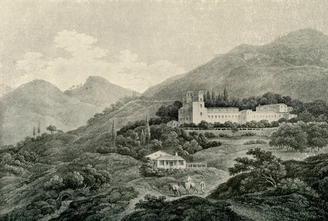 Ein Blick auf die königliche Villa des Generalife in Granada, 19. Jahrhundert, 1907 von Unbekannt