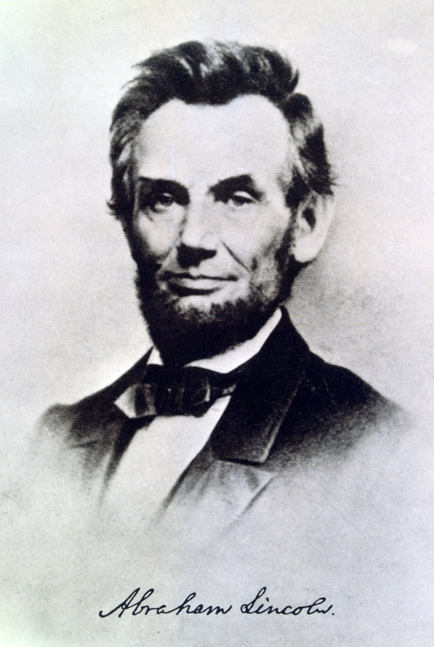 Abraham Lincoln, Präsident der USA, ca. 1865 von Unbekannt