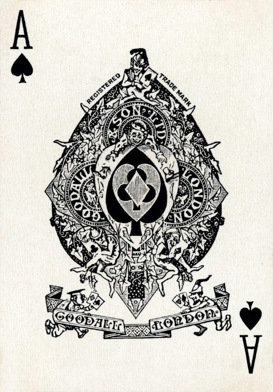 Pik Ass aus einem Kartenspiel von Goodall & Son Ltd. von Unbekannt