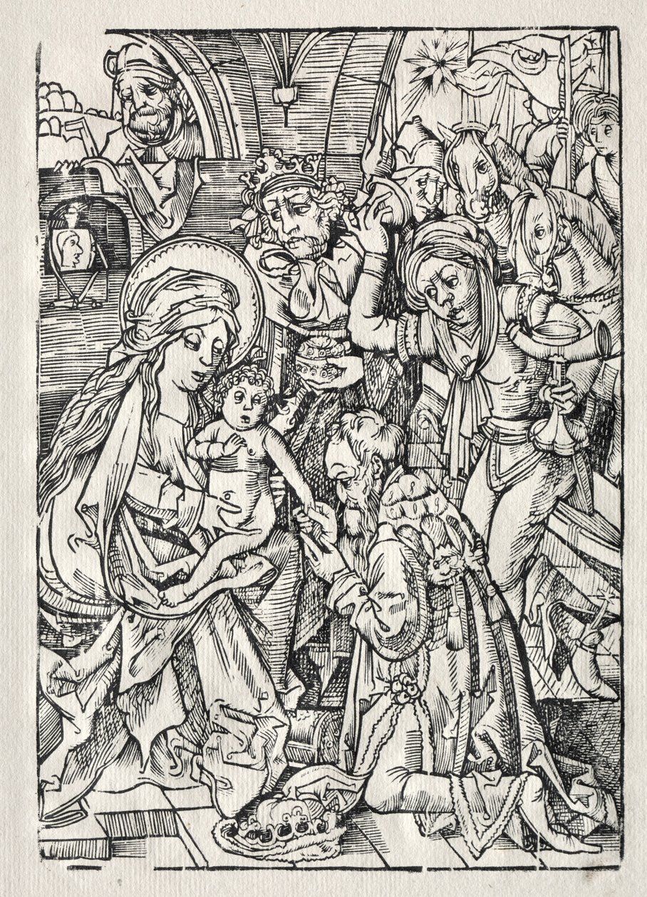 Anbetung der Könige, um 1500 von Unbekannt