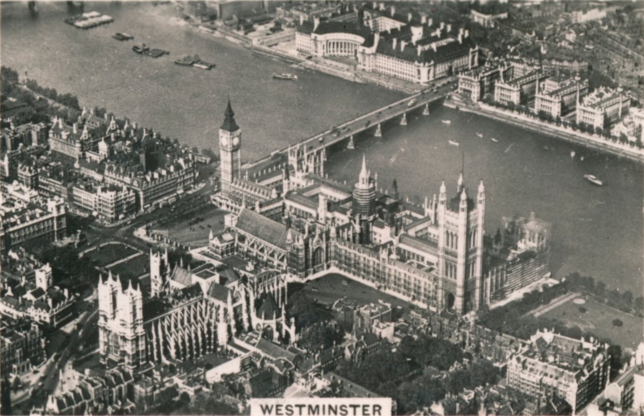 Luftaufnahme von Westminster, 1939 von Unbekannt