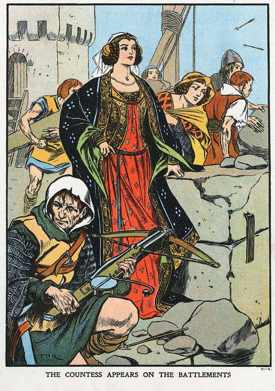 Agnes, Gräfin von Dunbar 1312-1369, bekannt als Schwarze Agnes, 1338, frühes 20. Jahrhundert von Unbekannt