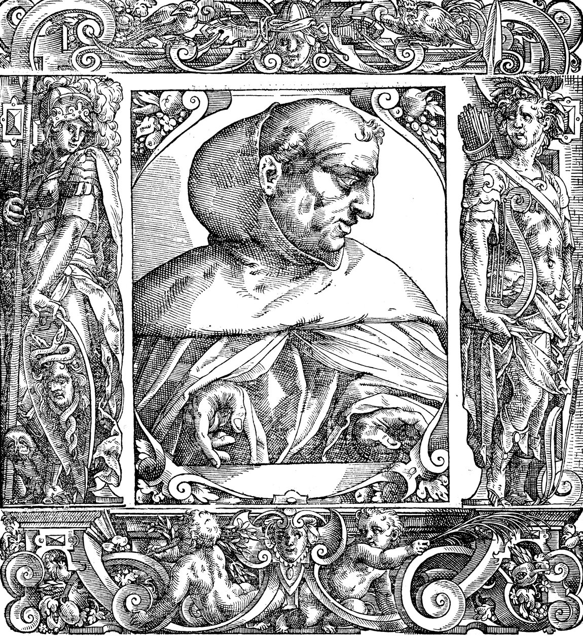 Albertus Magnus ca. 1200-1280, deutschstämmiger Dominikanermönch, 16. Jahrhundert von Unbekannt