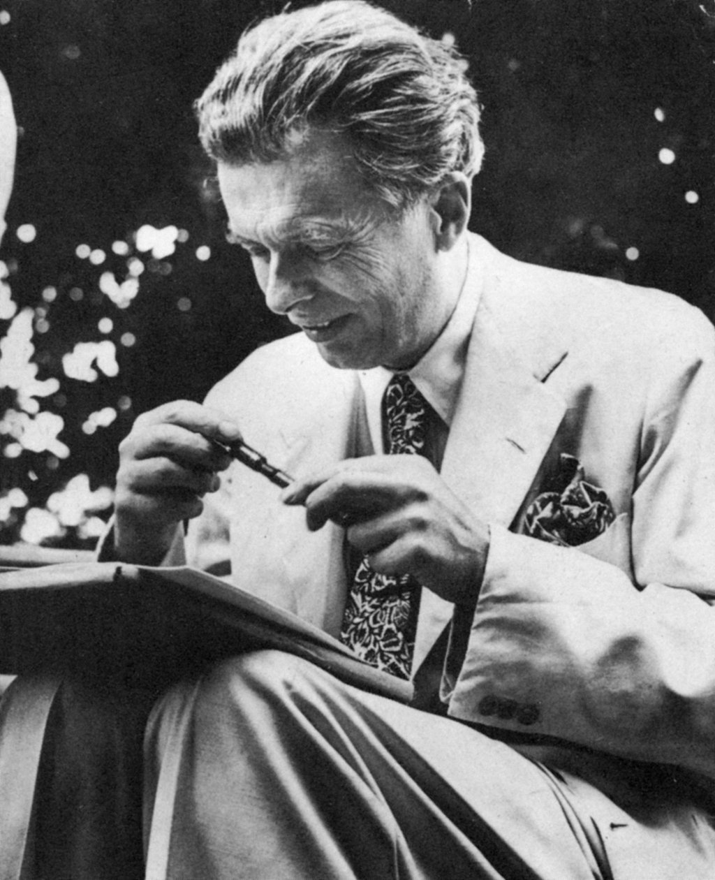 Aldous Leonard Huxley 1894-1963, englischer Essayist und Romanautor, um 1950er Jahre von Unbekannt