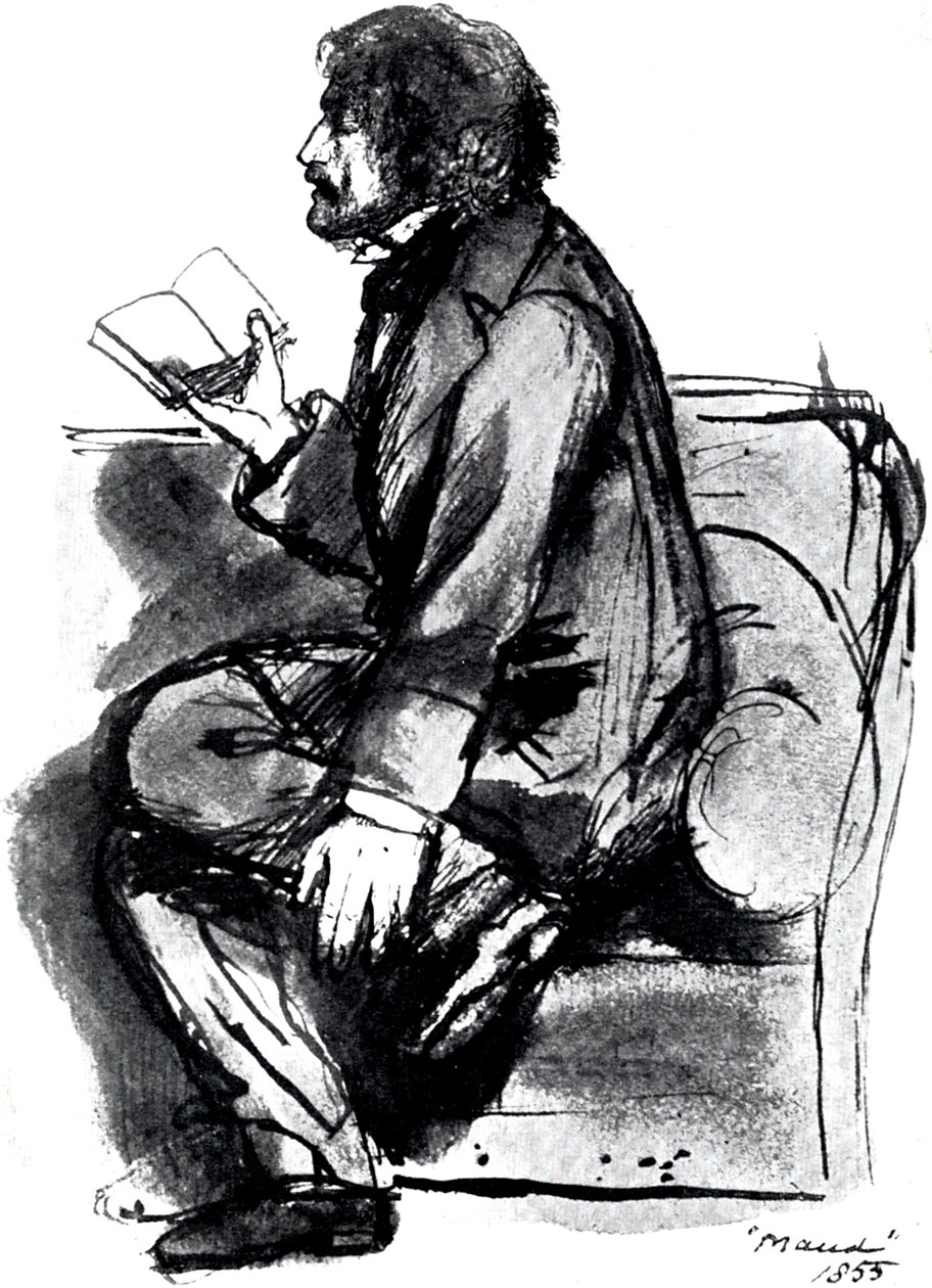 Alfred Tennyson, 1. Baron Tennyson, englischer Dichter von Unbekannt