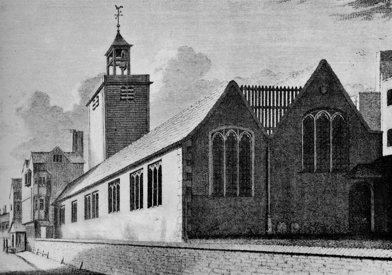 All Hallows Kirche, London Wall, City of London, um 1901-1906 von Unbekannt