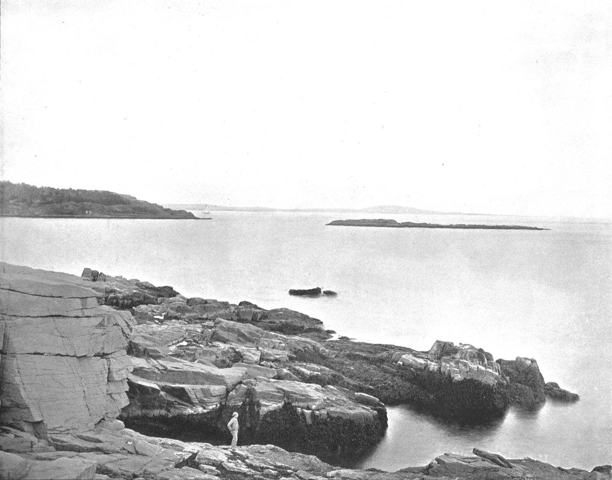Entlang der Küste, Bar Harbor, Maine, USA, ca. 1900 von Unbekannt