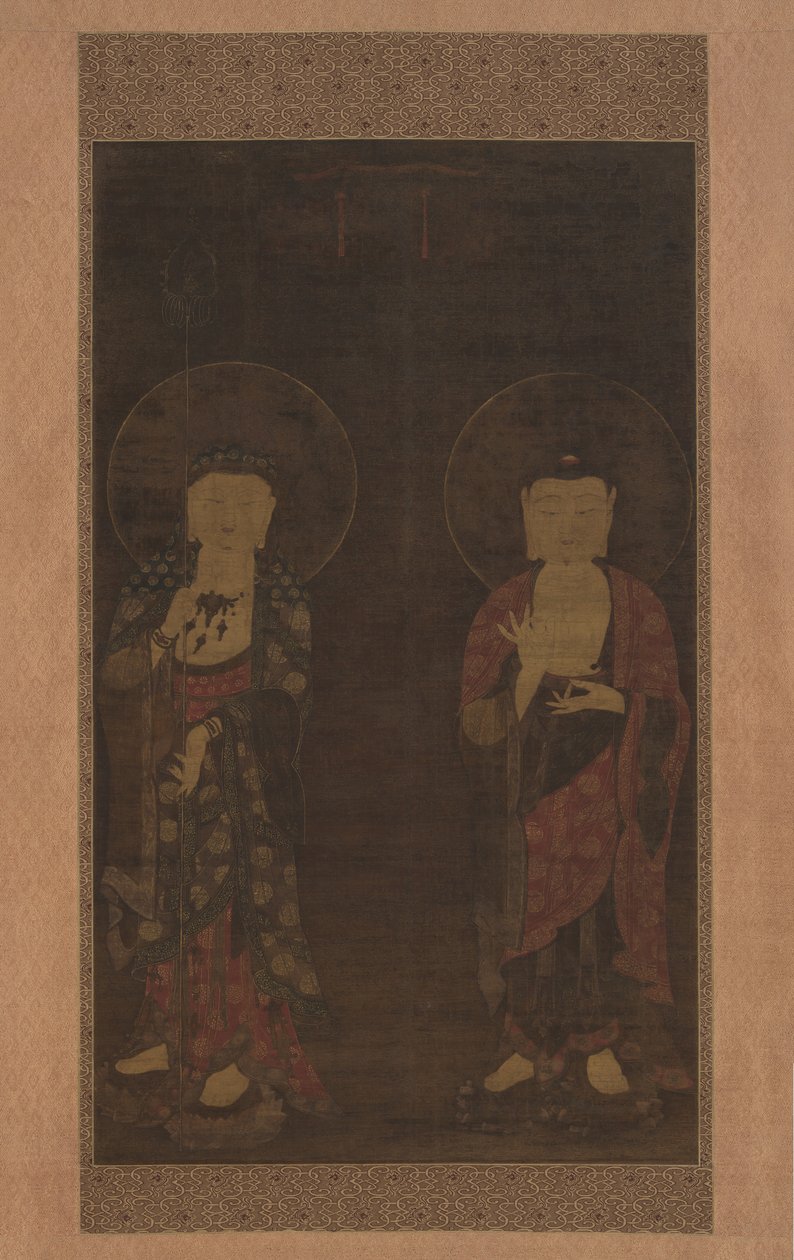 Amitabha und Kshitigarba von Unbekannt