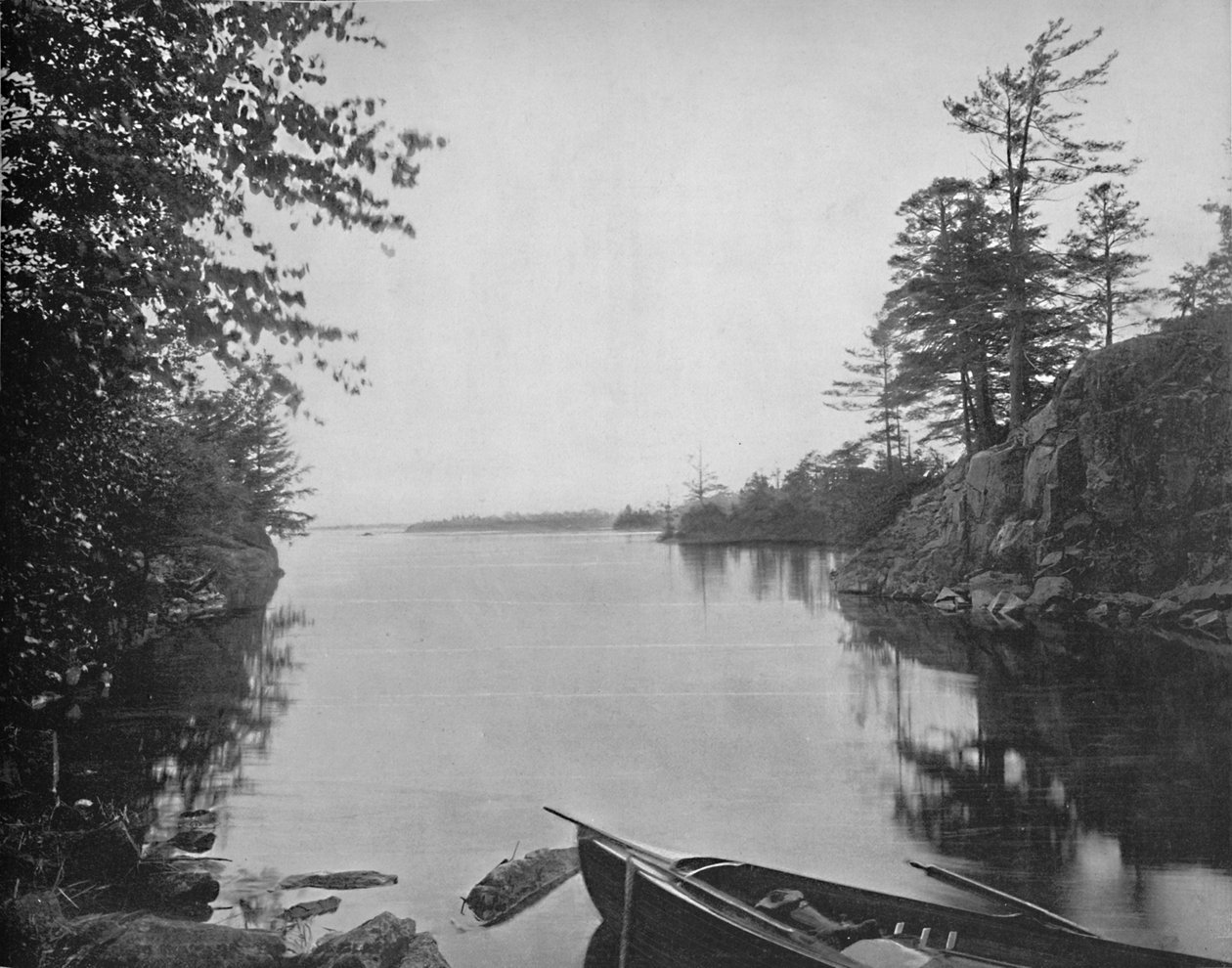 Unter den Tausend Inseln des St. Lawrence, um 1897 von Unbekannt