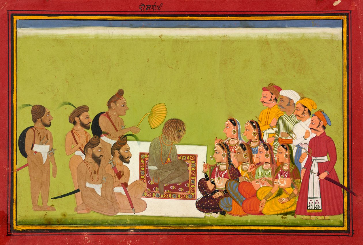 Eine Audienz bei Rom Rishi, ca. 1700-1725 von Unbekannt