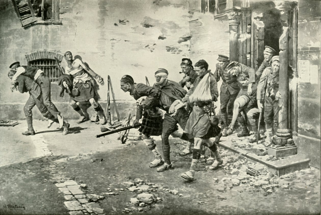 Ein Vorfall beim Rückzug von Mons, 1919 von Unbekannt