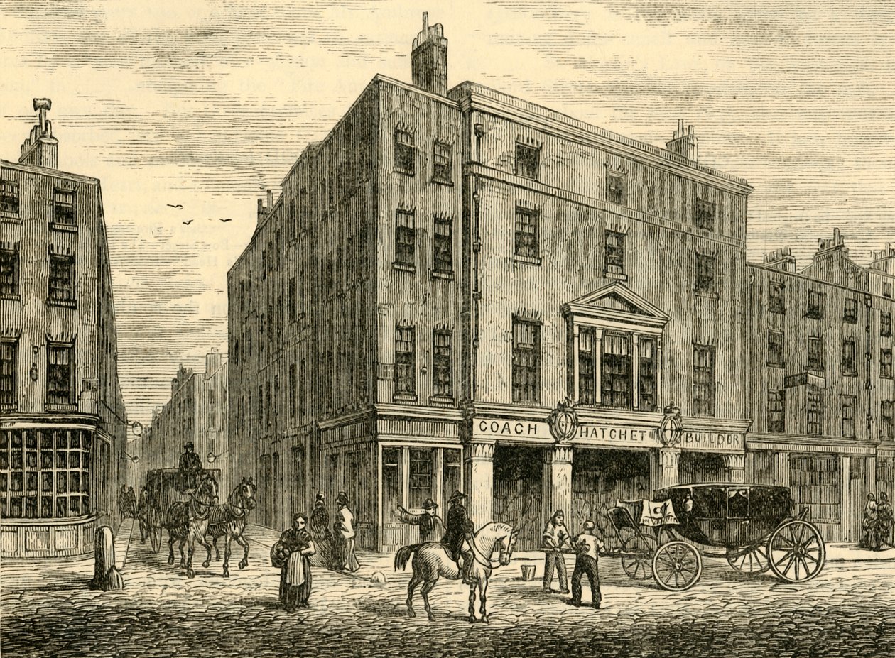 Eine alte Kutschenmacherwerkstatt in Long Acre von Unbekannt