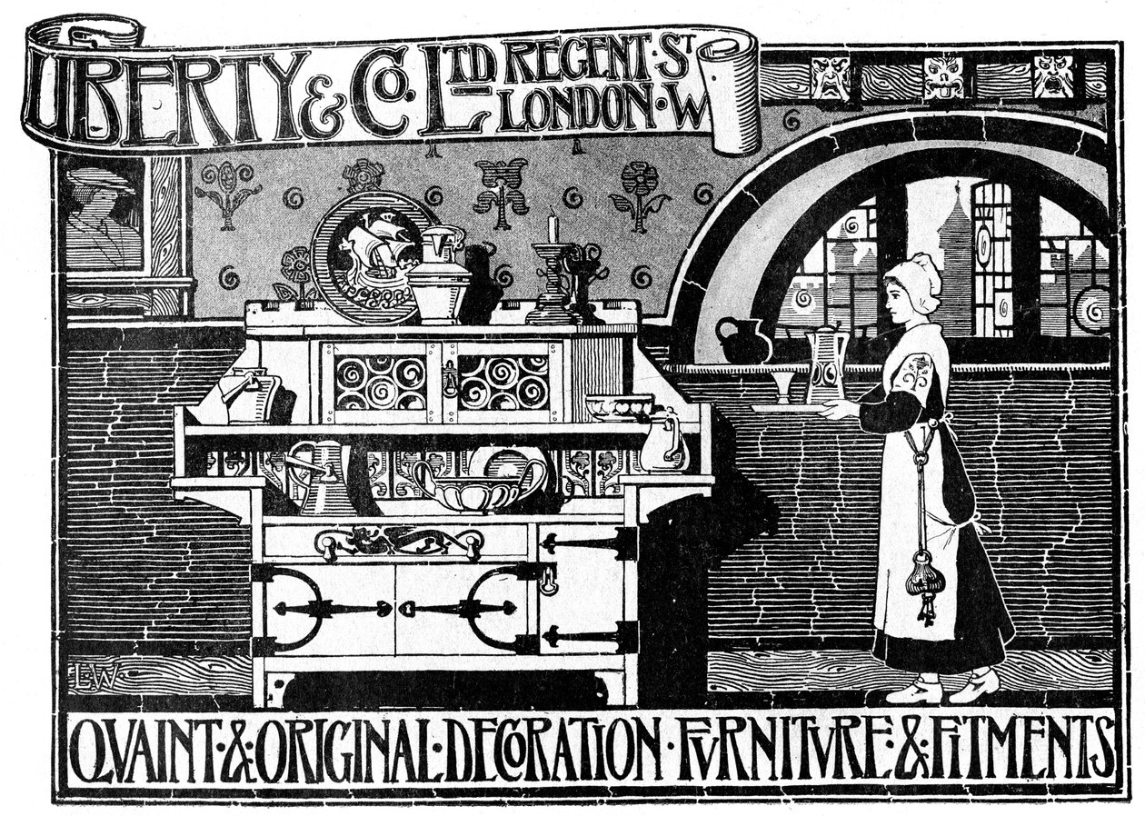 Eine Werbung für Liberty and Co Ltd, 1898 von Unbekannt