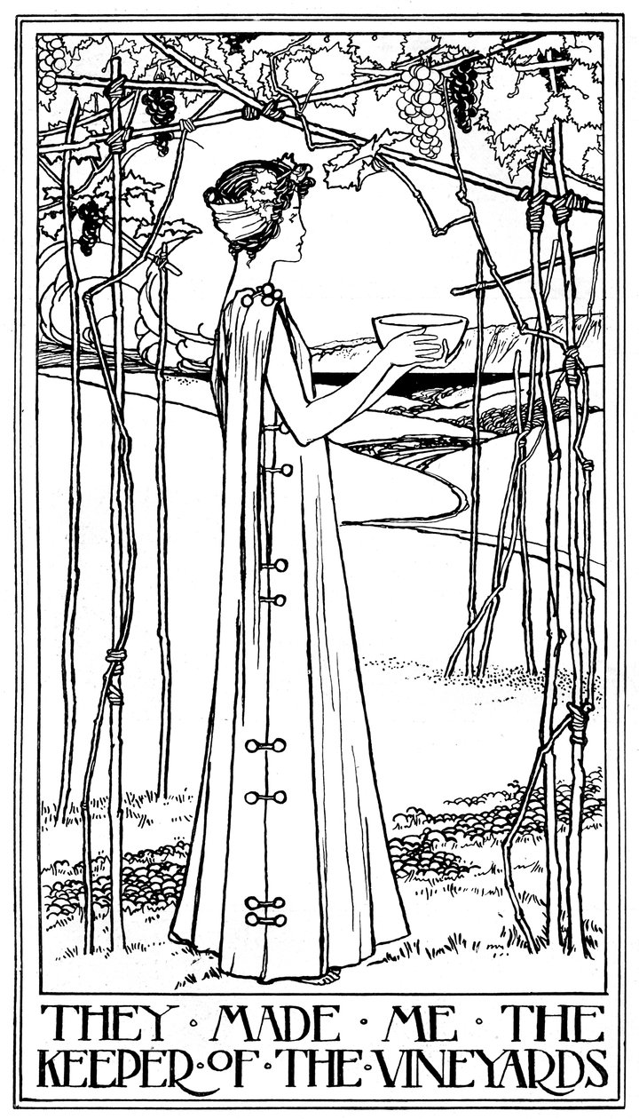 Eine Illustration für das Hohelied, 1899 von Unbekannt