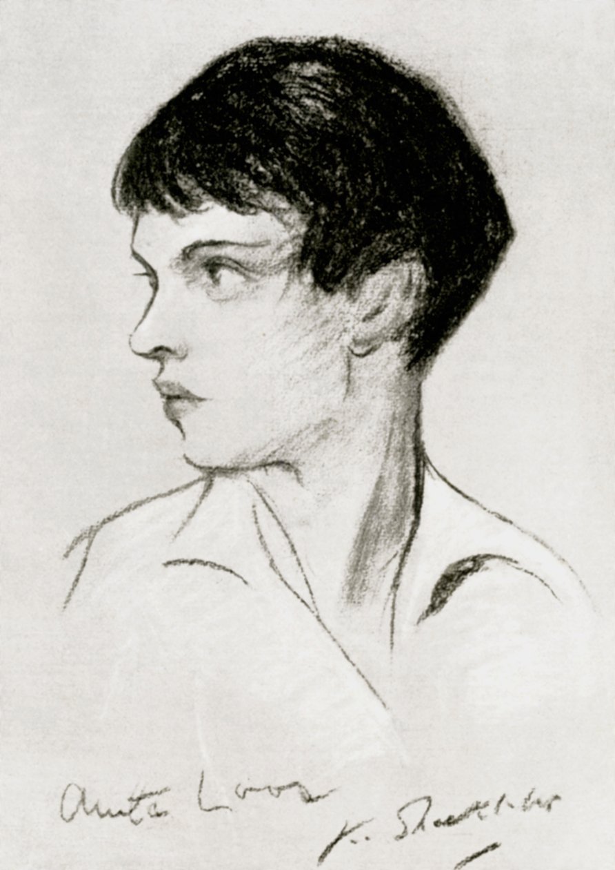 Anita Loos 1888-1981, amerikanische Drehbuchautorin, Dramatikerin und Autorin, frühes 20. Jahrhundert von Unbekannt