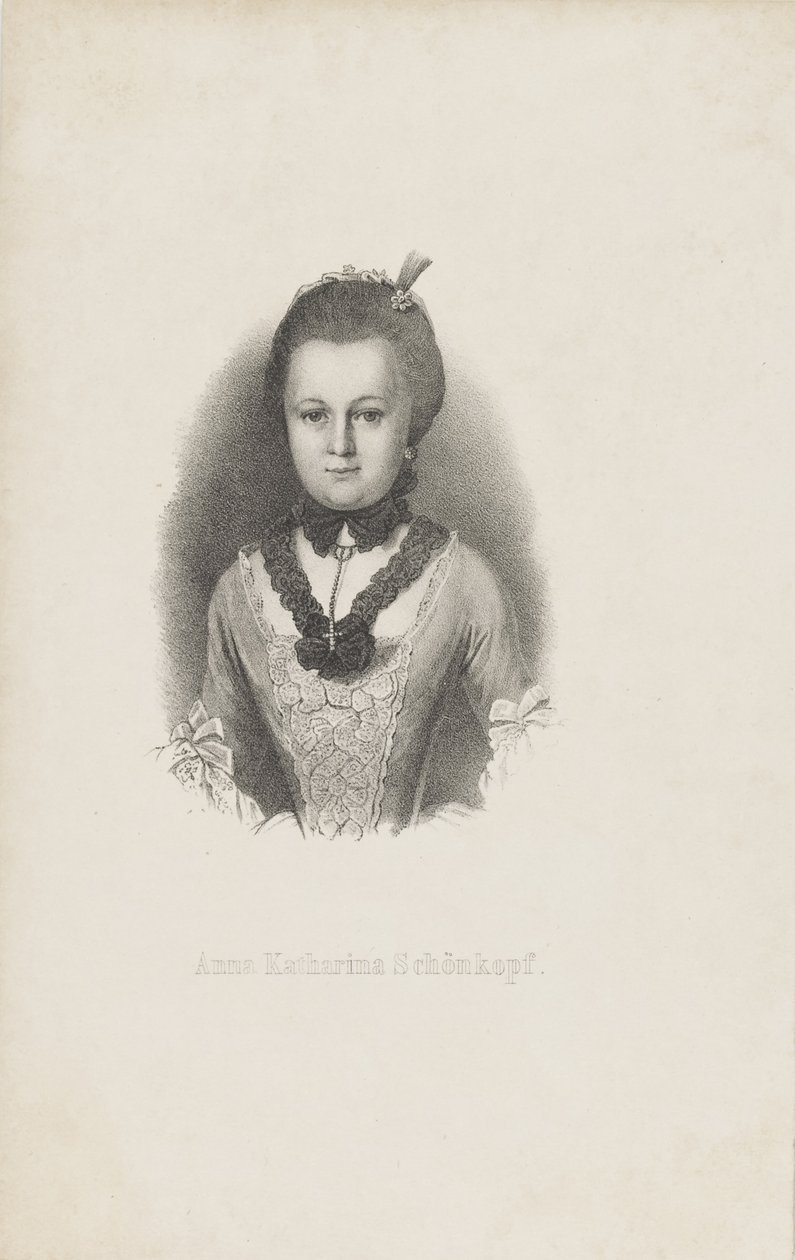 Anna Katharina Käthchen Schönkopf 1746-1810, ca. 1820 von Unbekannt