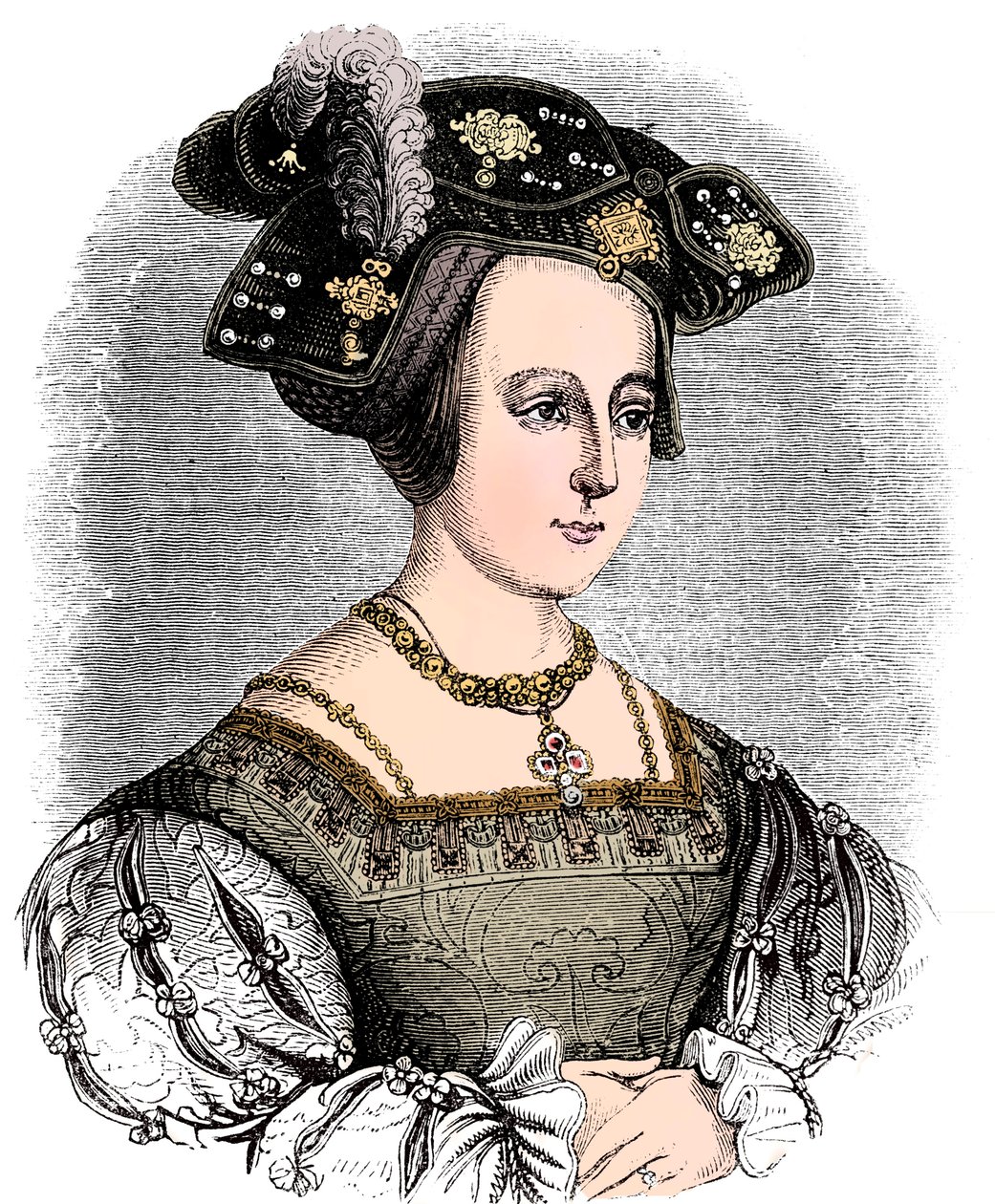 Anne Boleyn ca. 1504-1536, zweite Frau von Heinrich VIII. von England, ca. 1880 von Unbekannt
