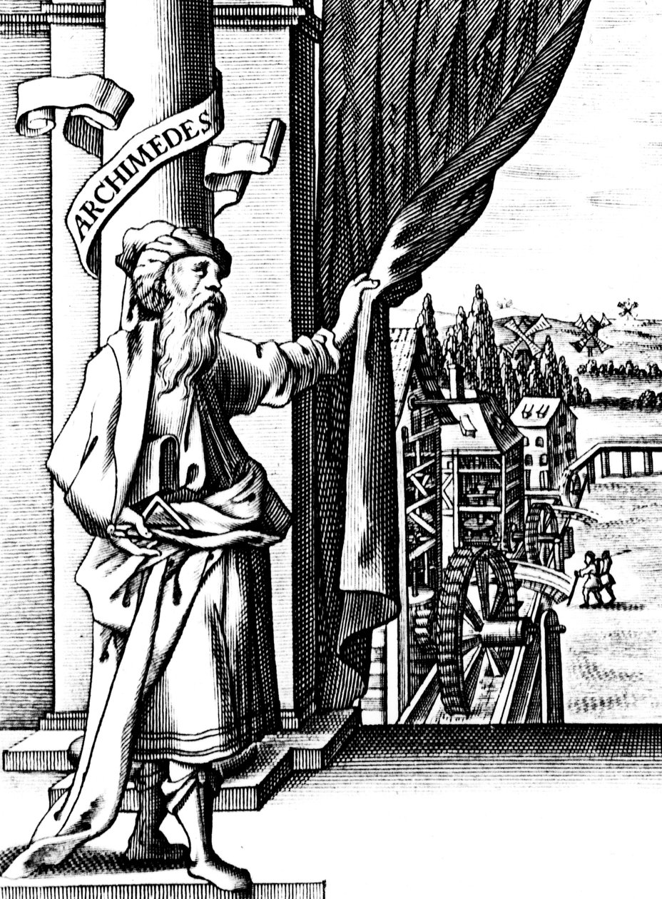 Archimedes c287-212 v. Chr., antiker griechischer Mathematiker und Erfinder von Unbekannt