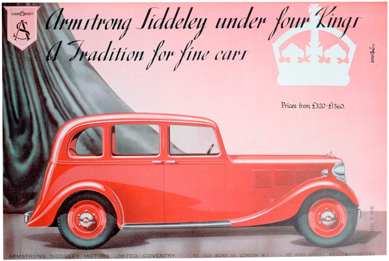 Armstrong Siddeley Motors Werbung, 1937 von Unbekannt