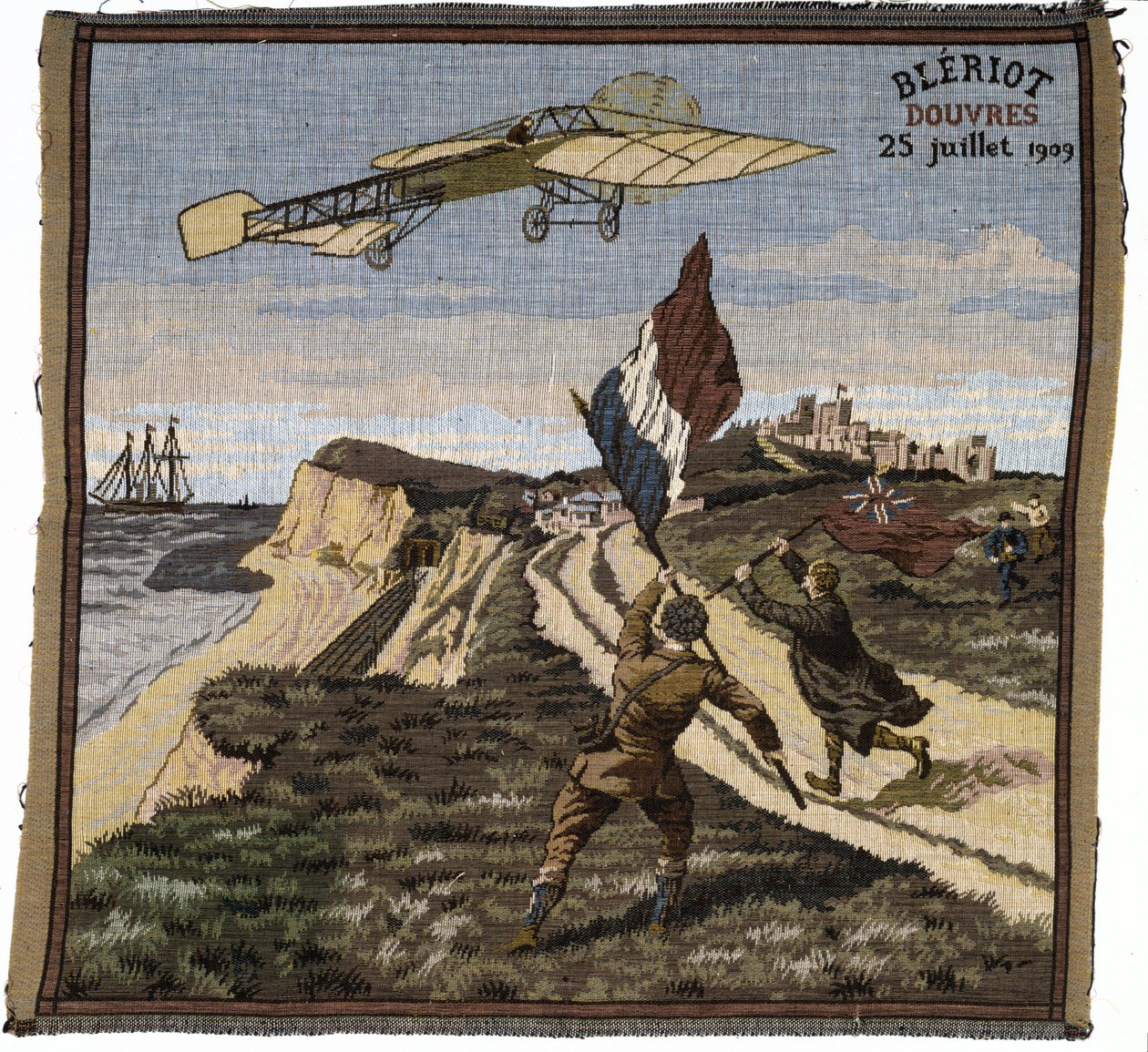 Ankunft von Louis Bleriot in Dover, England, am 25. Juli 1909 von Unbekannt