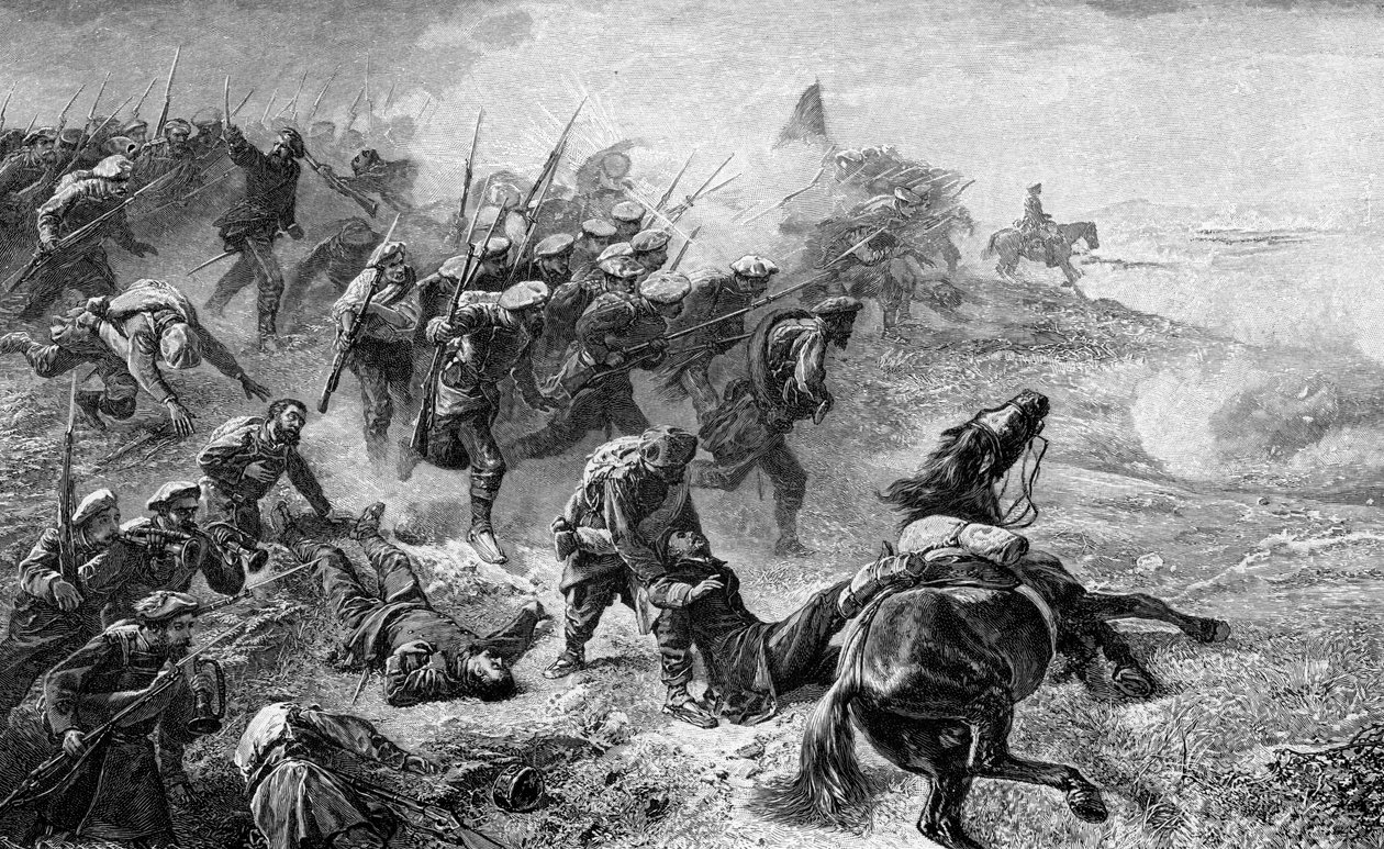Angriff der baskischen Karlisten während des Aufstands von 1872-1876 von Unbekannt