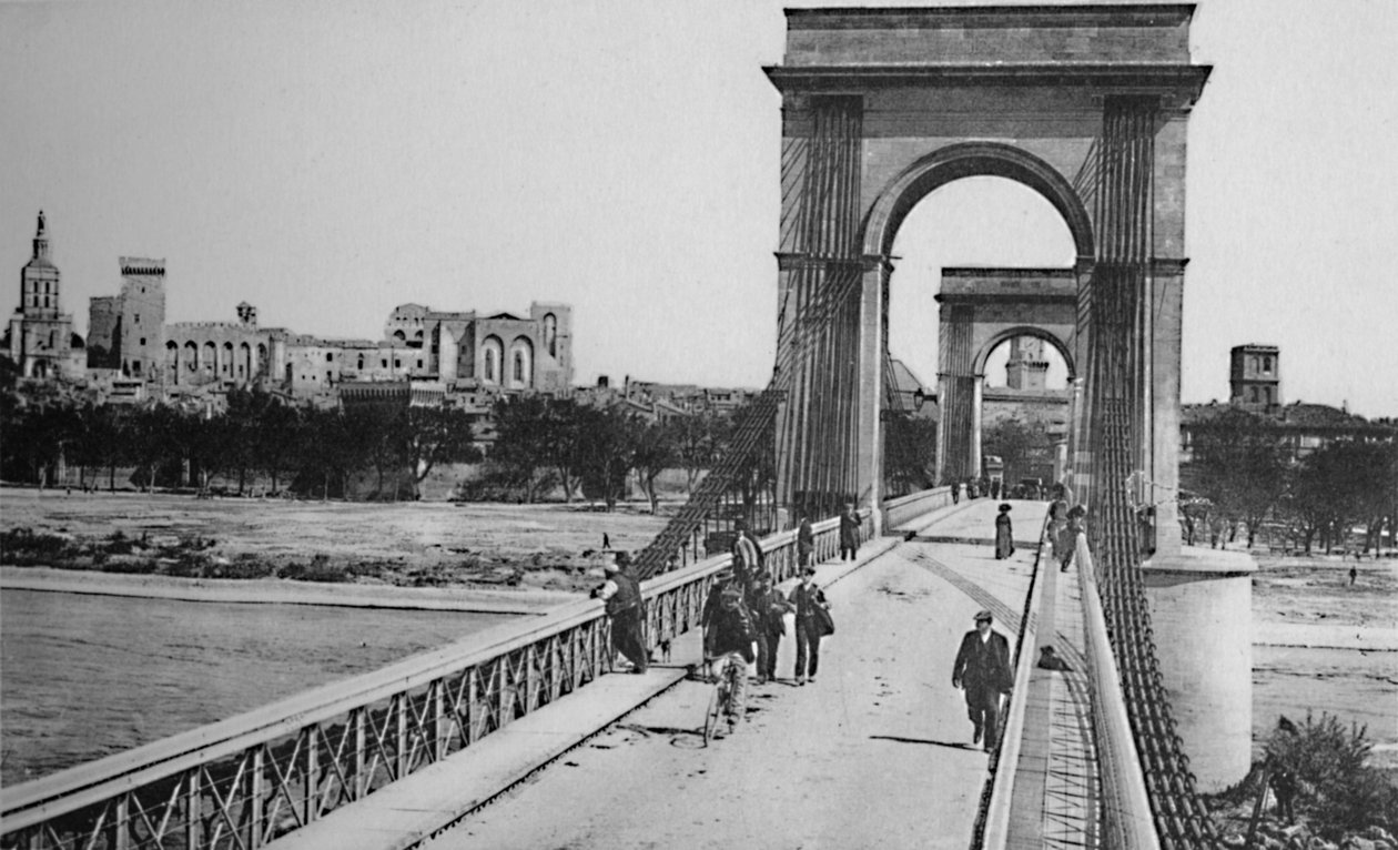 Avignon - Hängebrücke, um 1925 von Unbekannt