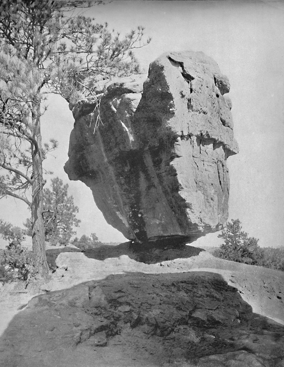 Balanced Rock, Garten der Götter, Col., ca. 1897 von Unbekannt