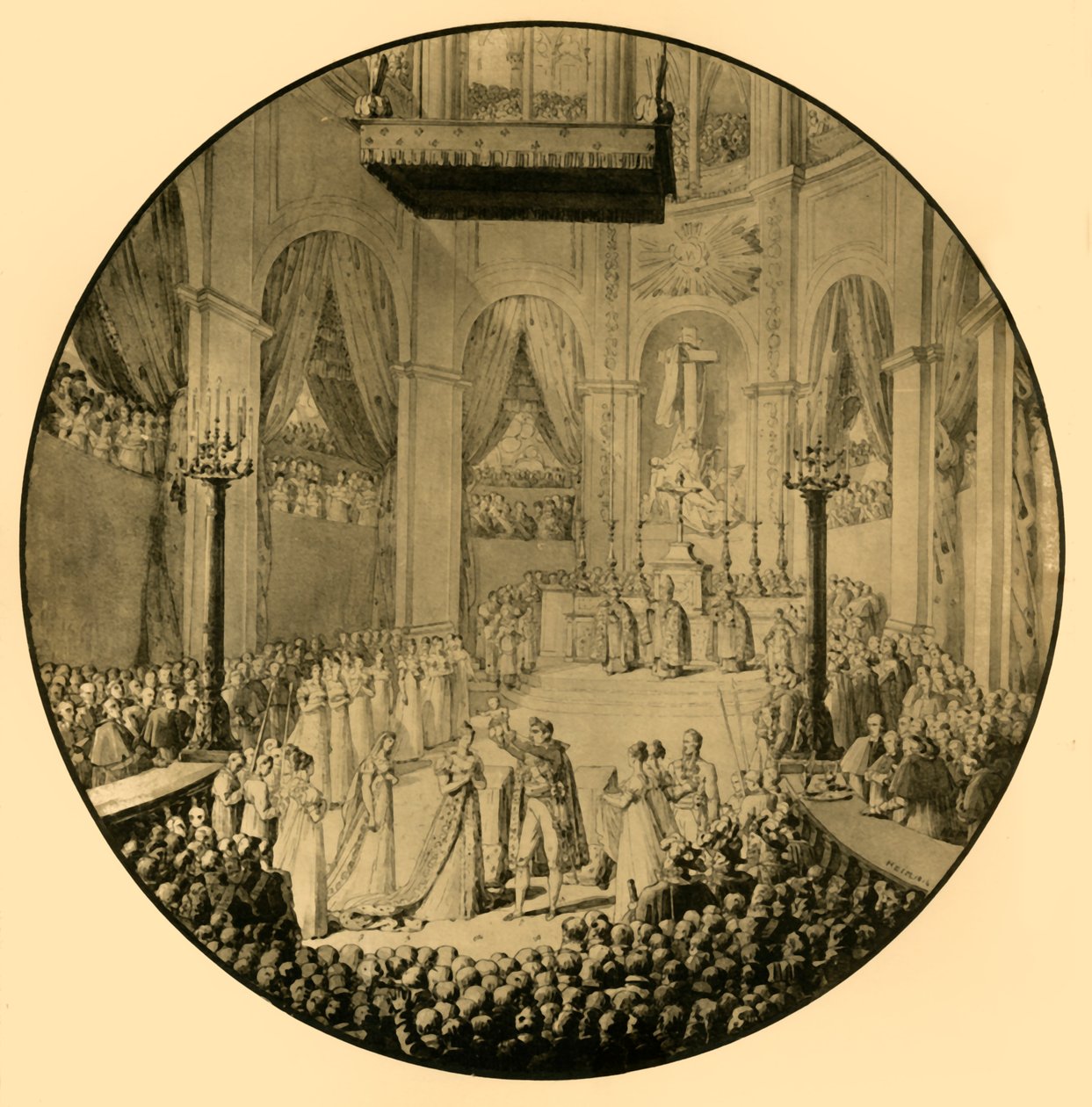 Taufe von Napoleon II., Notre Dame, Paris, 10. Juni 1811 von Unbekannt