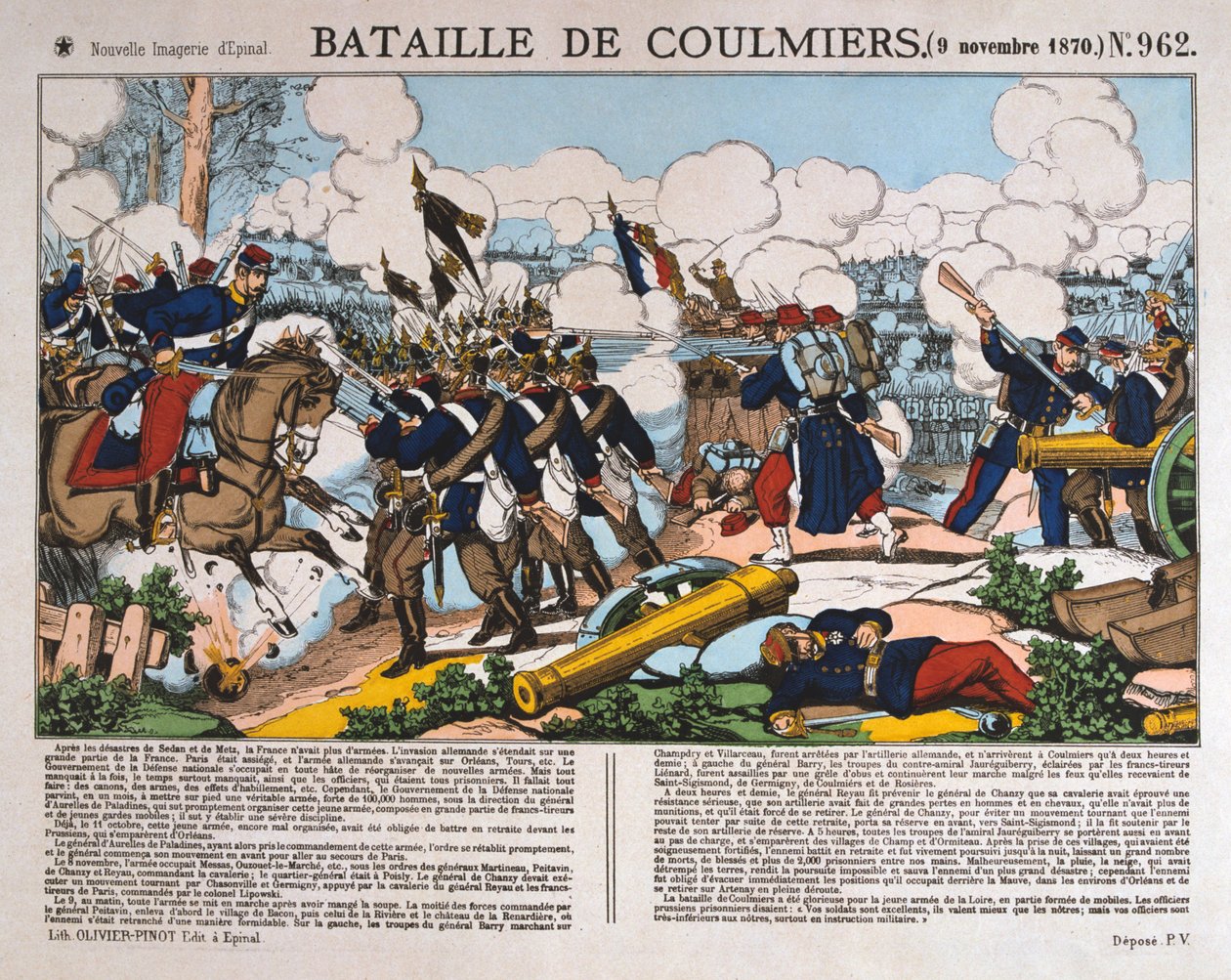 Schlacht von Coulmiers, Deutsch-Französischer Krieg, 9. November 1870 von Unbekannt
