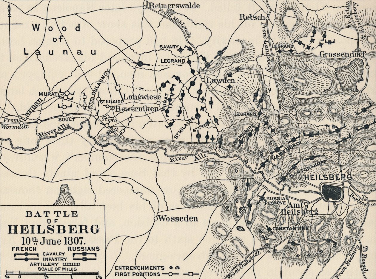 Schlacht bei Heilsberg, 10. Juni 1807, 1896 von Unbekannt