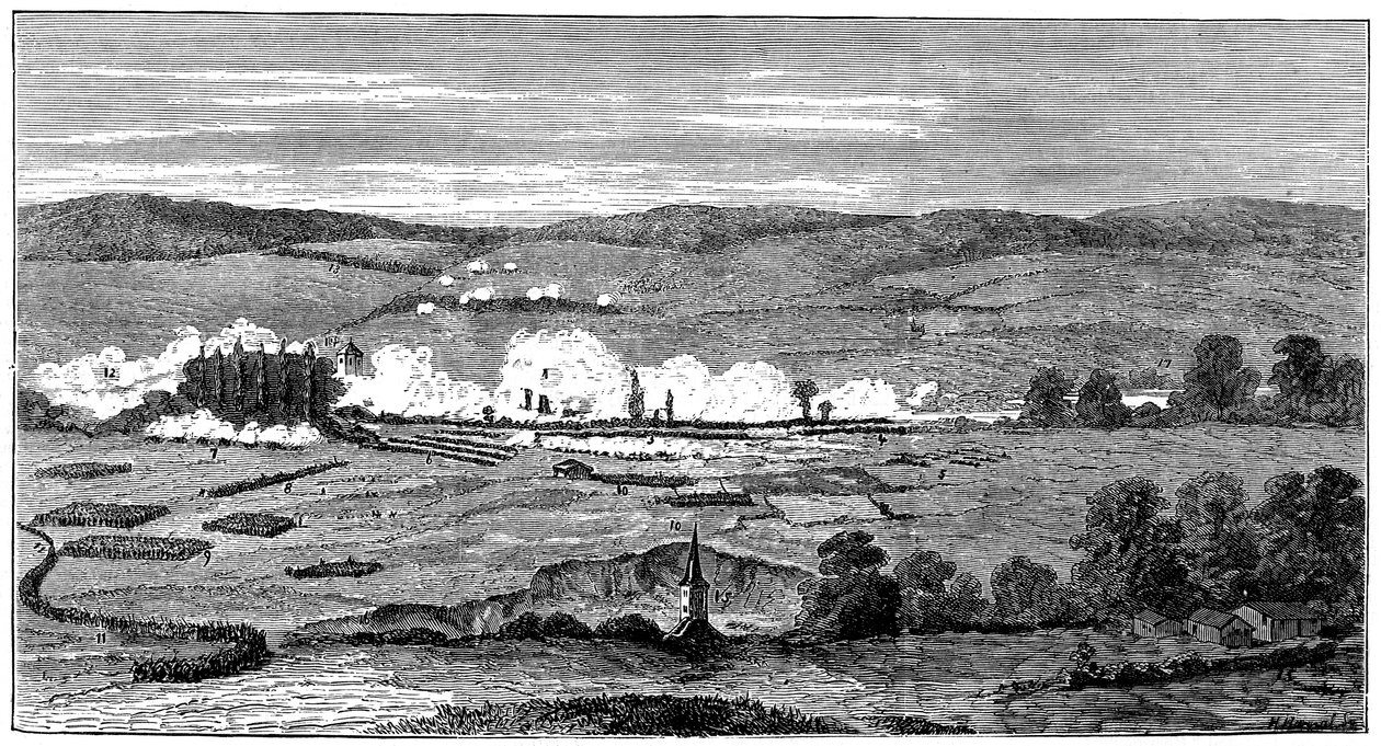 Schlacht von Sedan, Frankreich, Deutsch-Französischer Krieg, 1. September 1870 von Unbekannt
