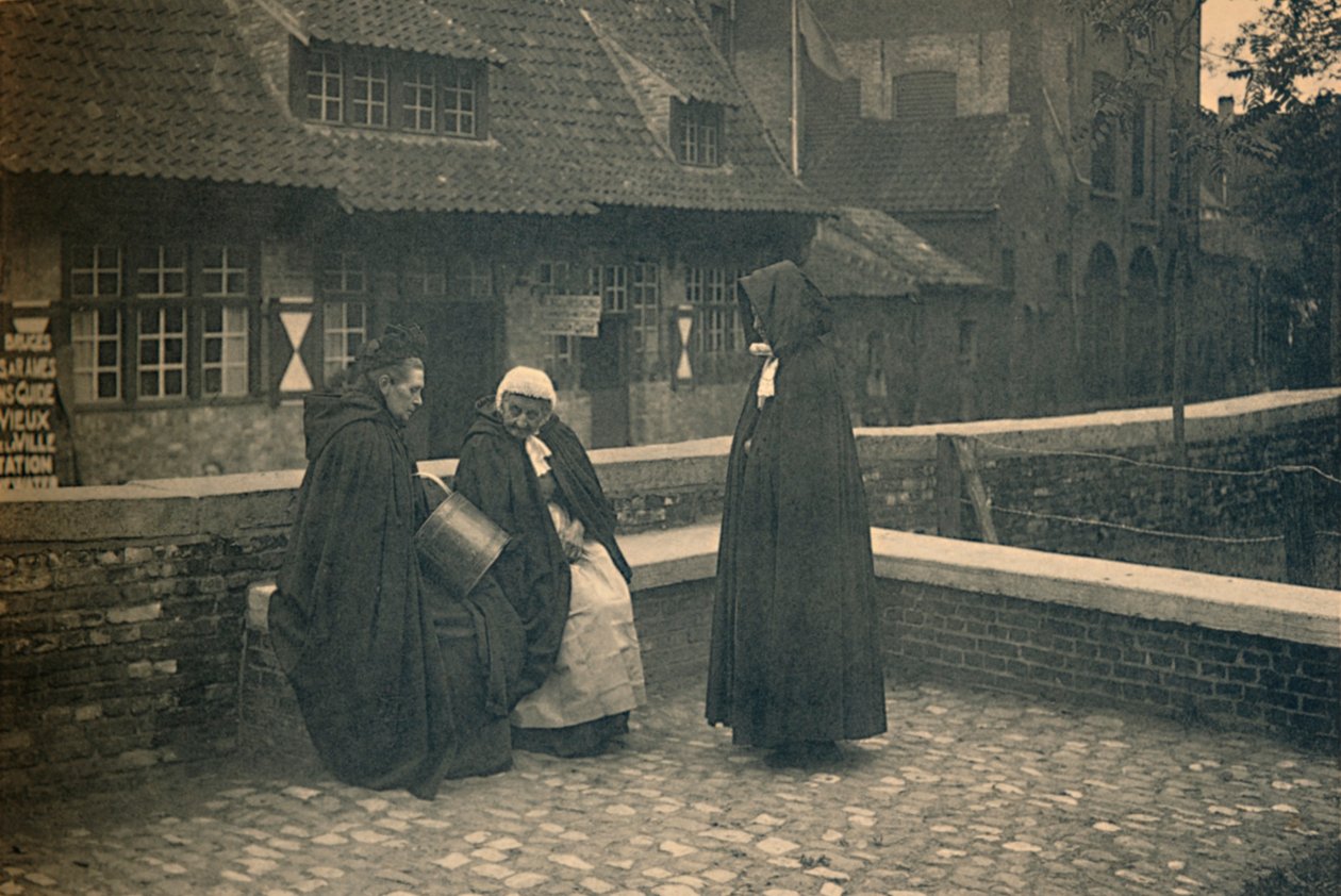 Hinter dem Gruuthuse. Typen von Brügge, um 1910 von Unbekannt