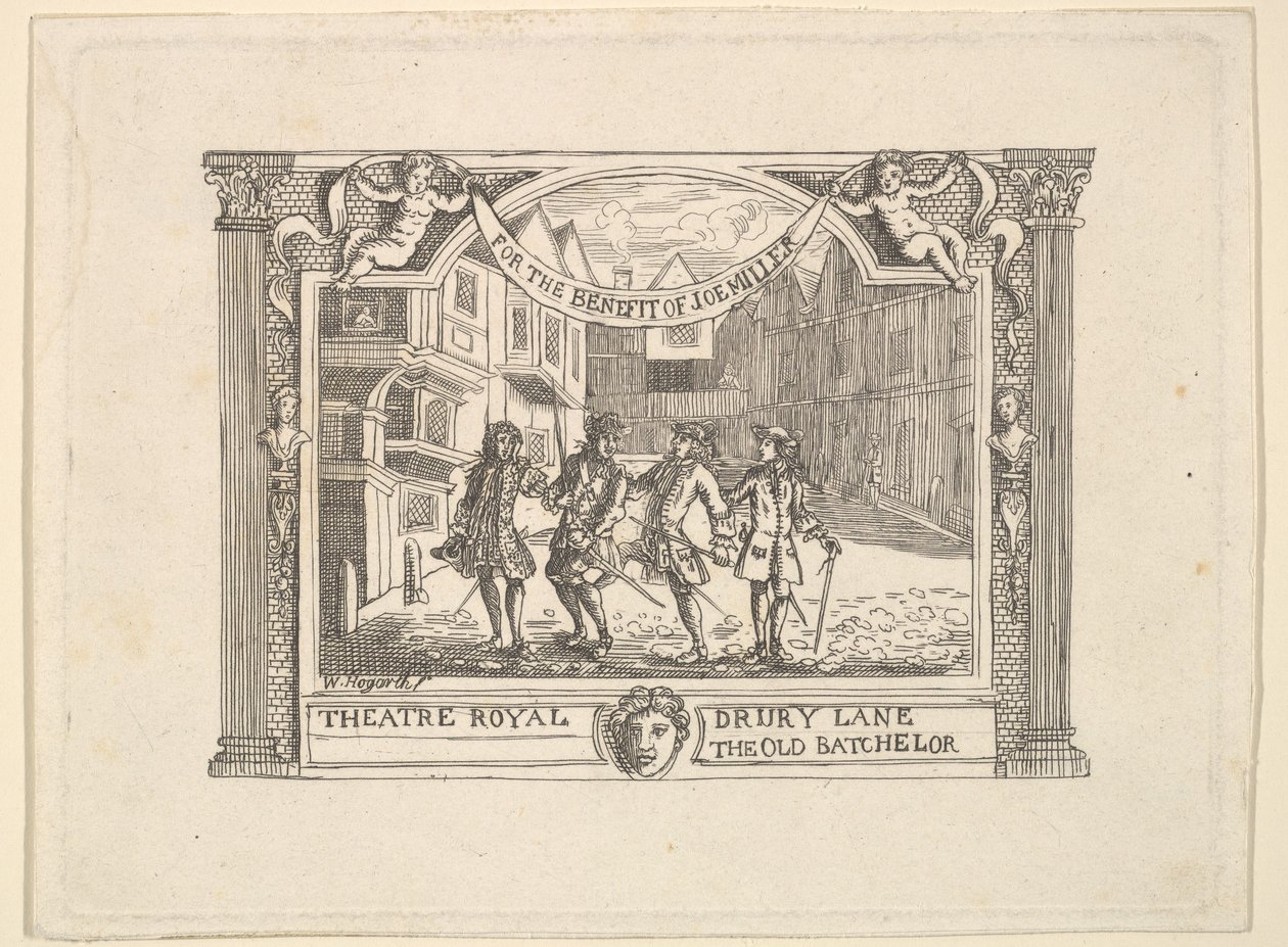 Benefizkarte für Joe Miller, 1790er Jahre von Unbekannt