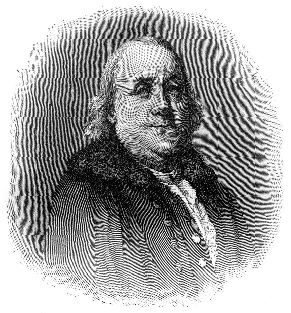 Benjamin Franklin, amerikanischer Wissenschaftler, Erfinder und Staatsmann des 18. Jahrhunderts, 1901 von Unbekannt