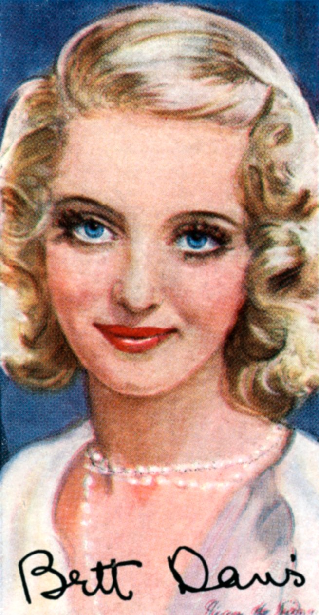 Bette Davis, 1908-1989, zweifache Oscar-Preisträgerin, 20. Jahrhundert von Unbekannt