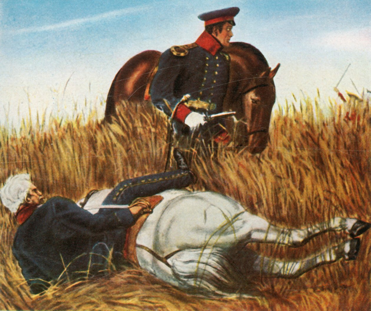 Blücher in der Schlacht von Ligny, 16. Juni 1815, 1936 von Unbekannt