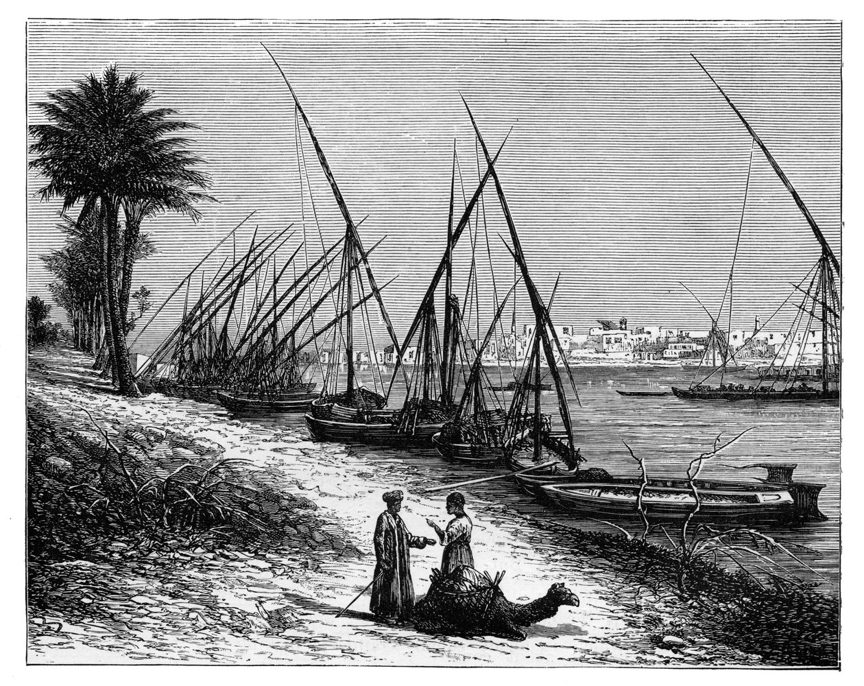 Boulak am Nil, Kairo, Ägypten von Unbekannt