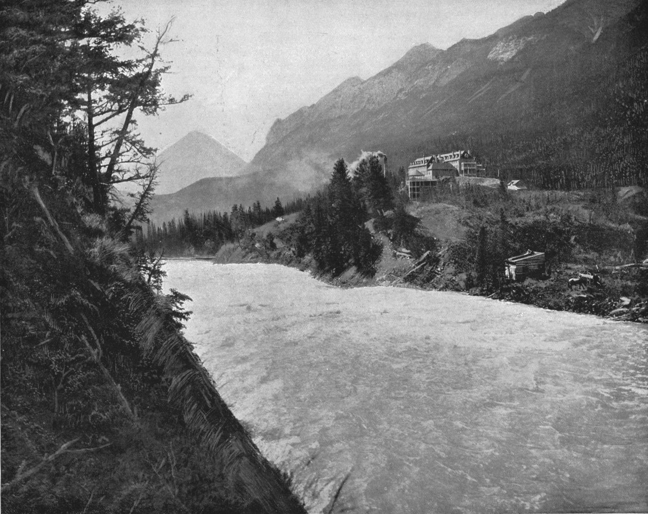 Bow River Rapids, Banff, Nordwest-Territorien, Kanada von Unbekannt