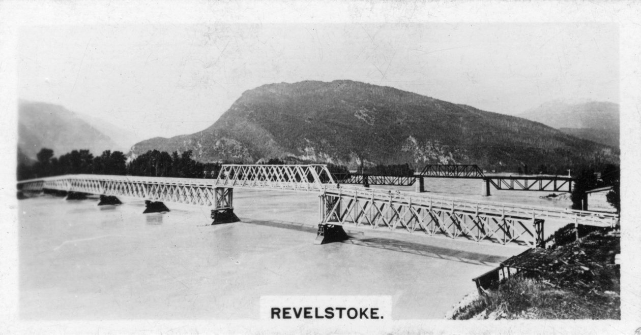 Brücke über den Columbia River, Revelstoke, British Columbia, Kanada, ca. 1920er von Unbekannt