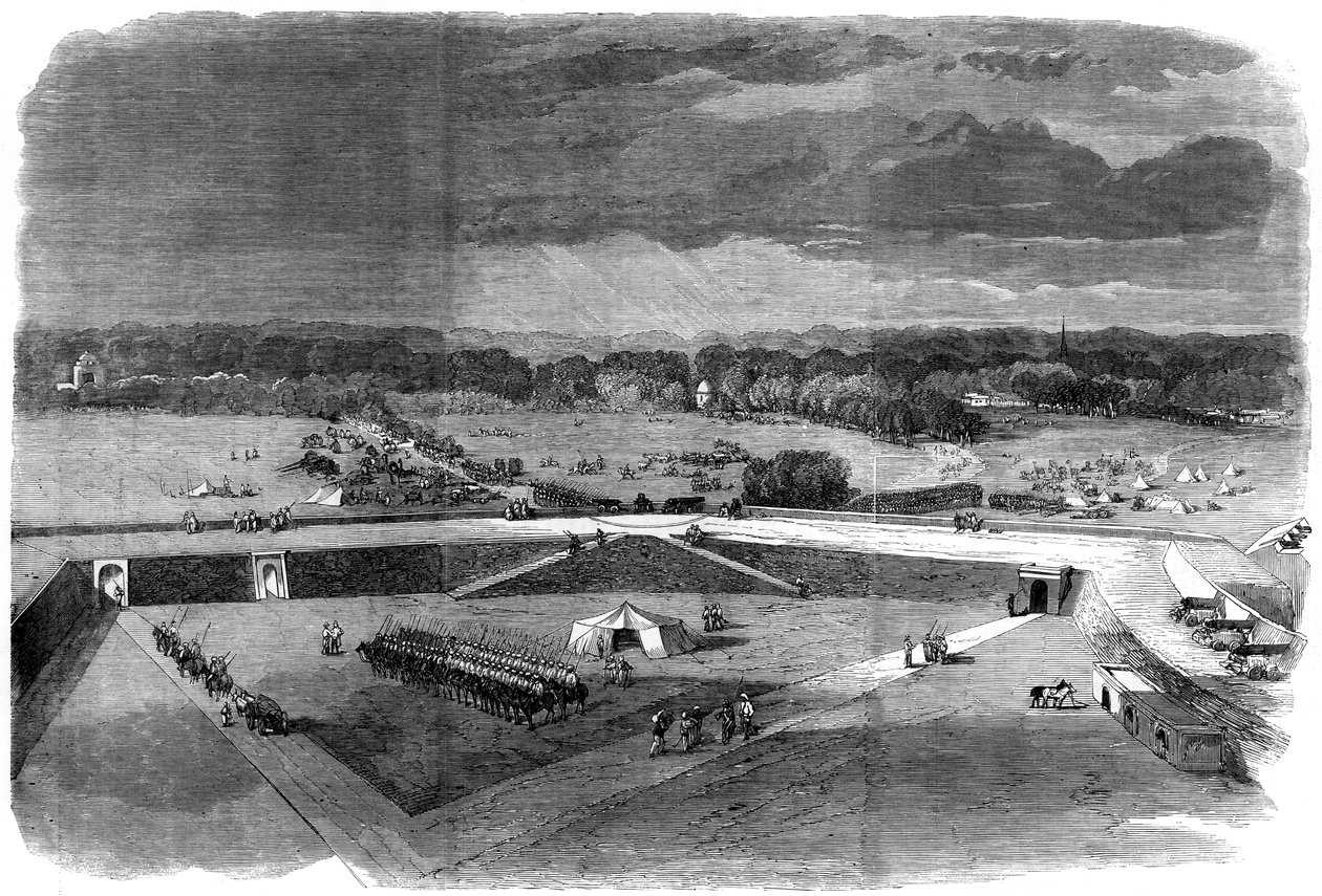 Brigadegeneral Havelock verlässt die Festung von Allahabad, um Cawnpore zurückzuerobern, 1857 von Unbekannt