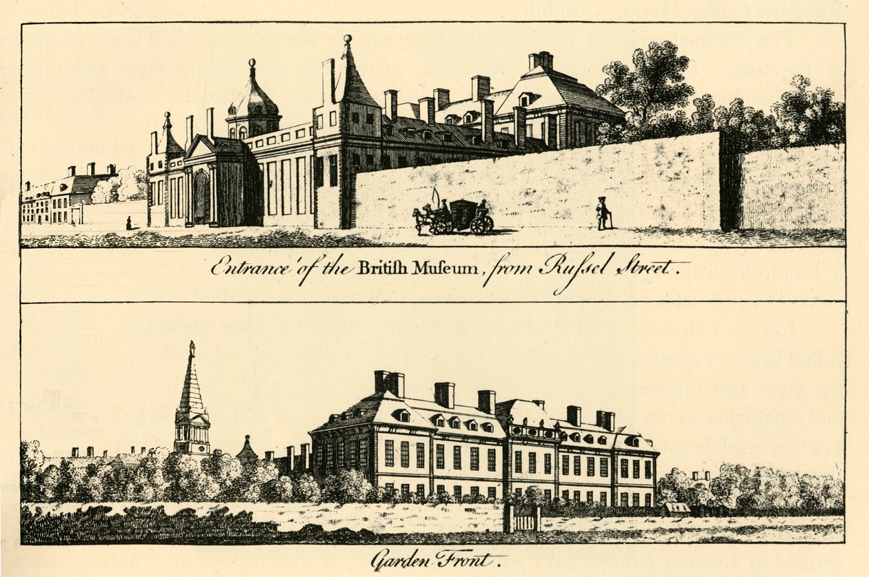 Britisches Museum, um 1753-1810, 1925 von Unbekannt
