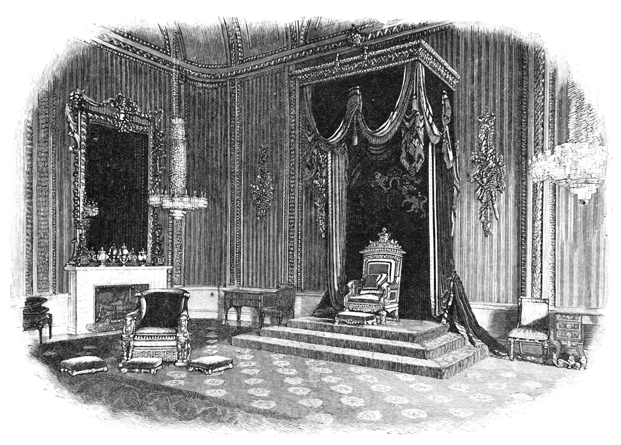 Buckingham Palace: Der Thronsaal, 1886 von Unbekannt