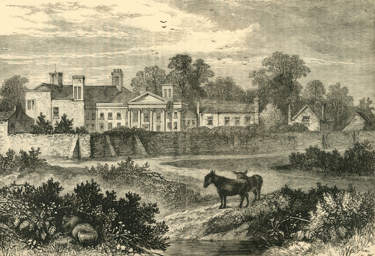 Caen Wood, Lord Mansfields Haus, 1785 von Unbekannt