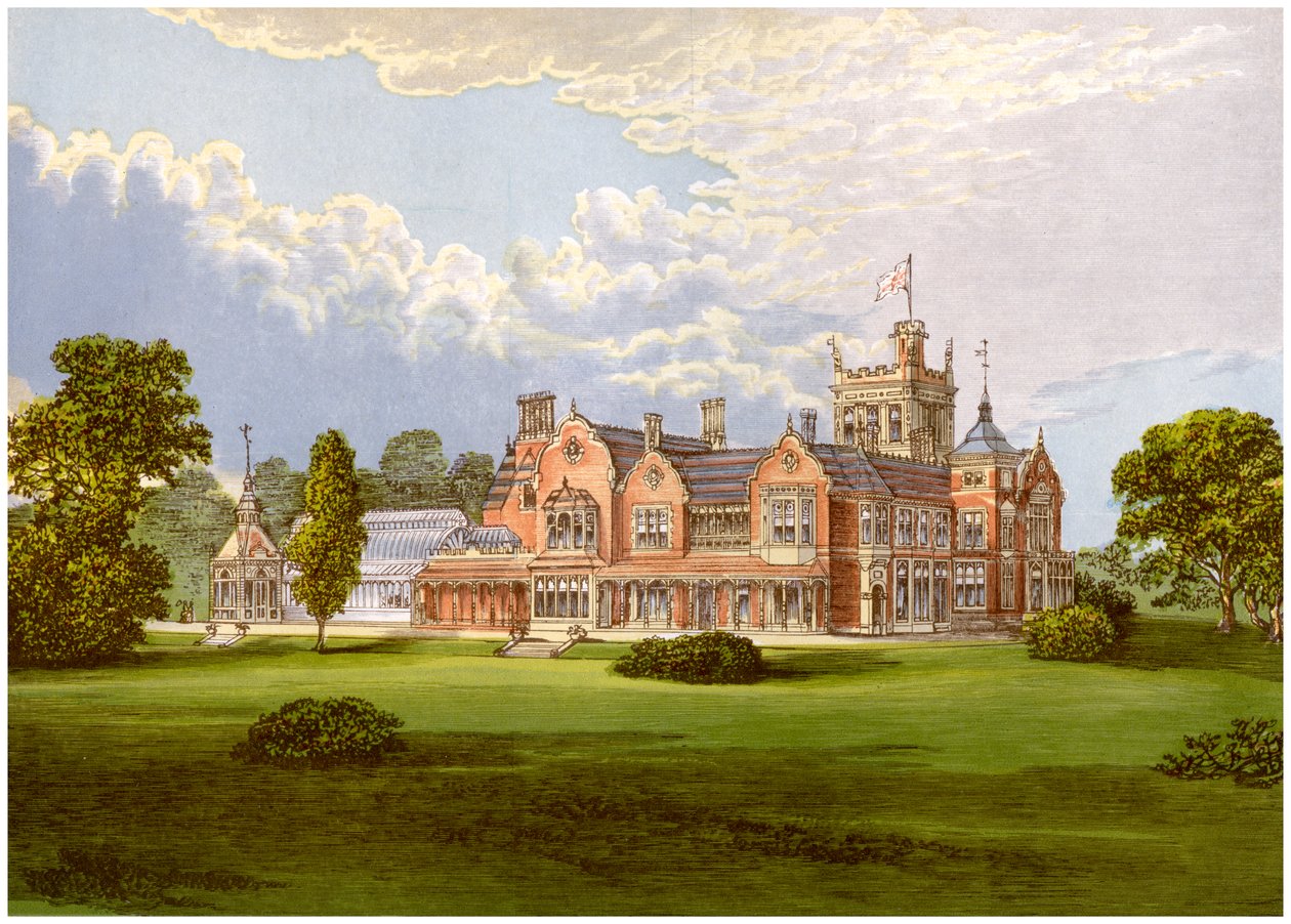 Caen Wood Towers, Middlesex, Heim der Familie Reckitt, um 1880 von Unbekannt
