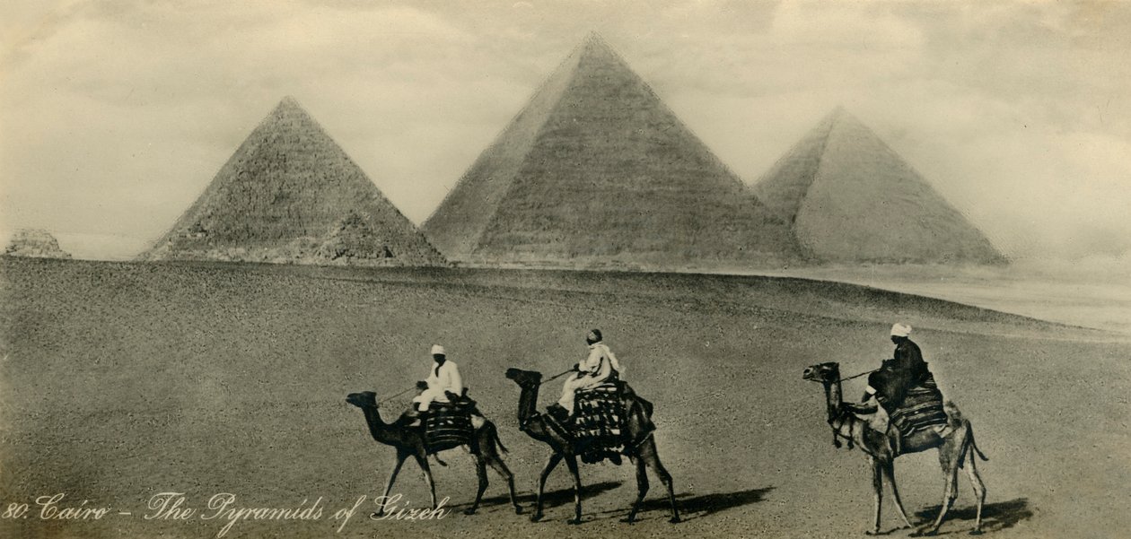Kairo: Die Pyramiden von Gizeh, ca. 1918-1939 von Unbekannt