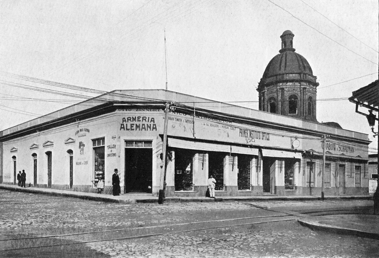 Calle Palmas, Asunción, Paraguay, 1911 von Unbekannt