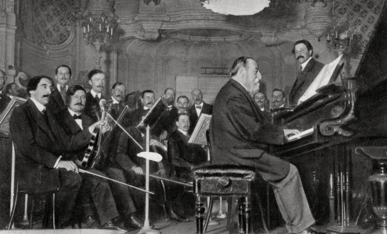 Camille Saint-Saens, französischer Komponist, Musiker und Dirigent, 1910 von Unbekannt